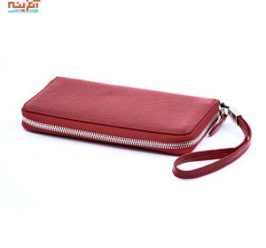 کیف پول و موبایل چرمی (طبیعی)