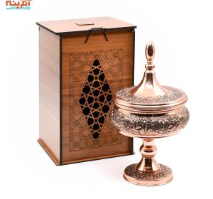 شکلات خوری مسی طرح گلبرگ
